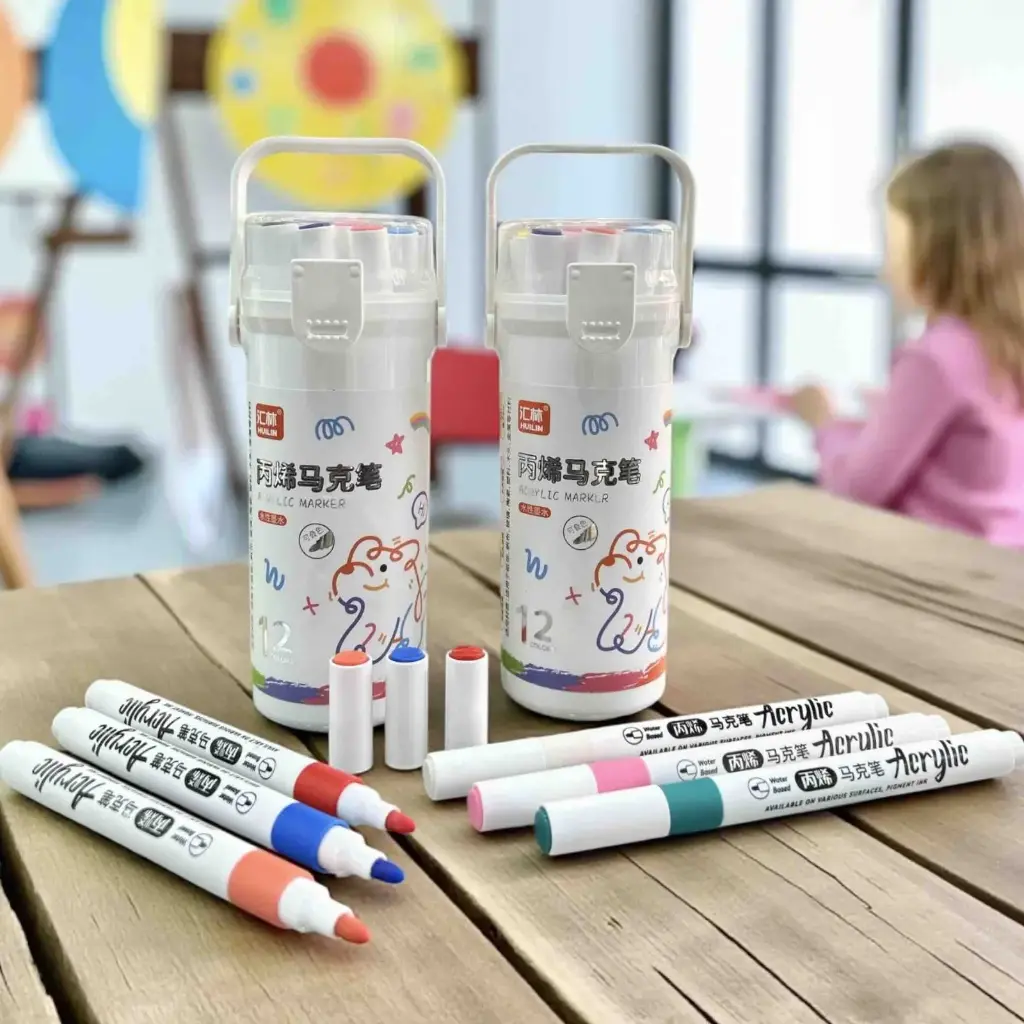 MARCADORES ACRILICOS HUILIN X3