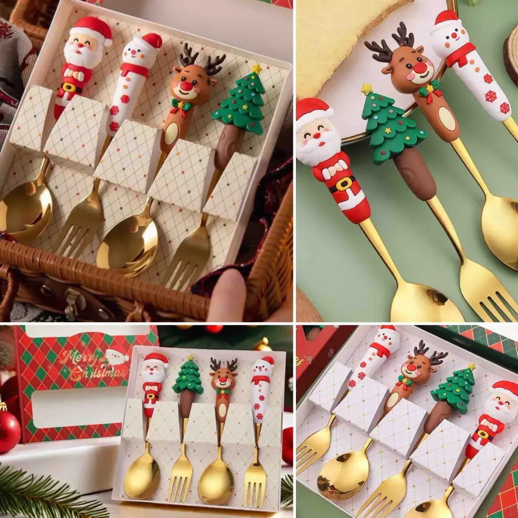 CUBIERTOS NAVIDEÑOS