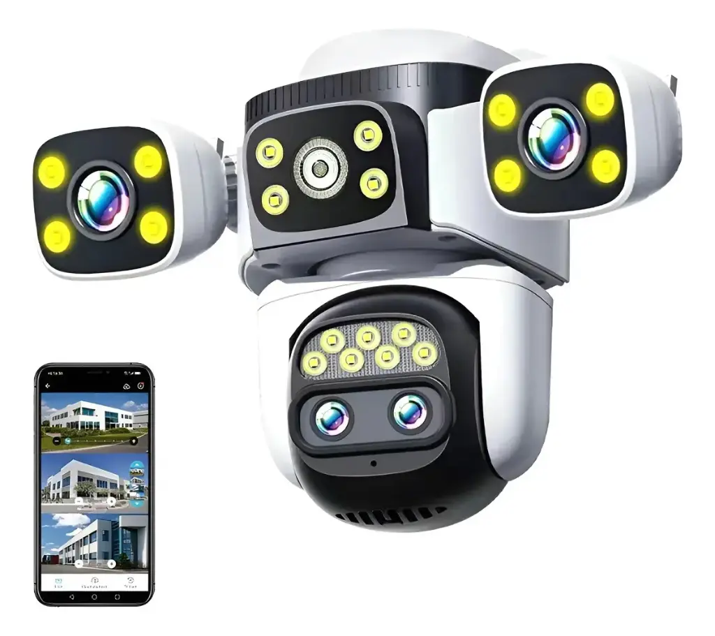 CAMARA SEGURIDAD 4 LENTES EXTERIOR