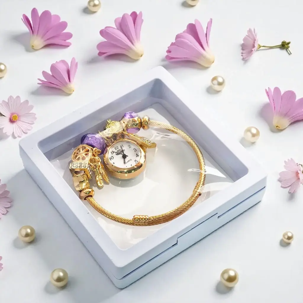 RELOJ ARO TIPO PANDORA DAMA