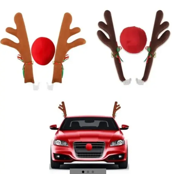 CUERNOS DE ALCE + NARIZ PARA CARRO