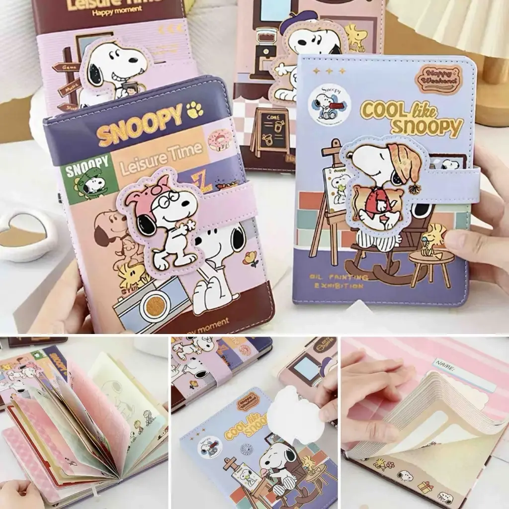 AGENDA BROCHE SNOOPY X4