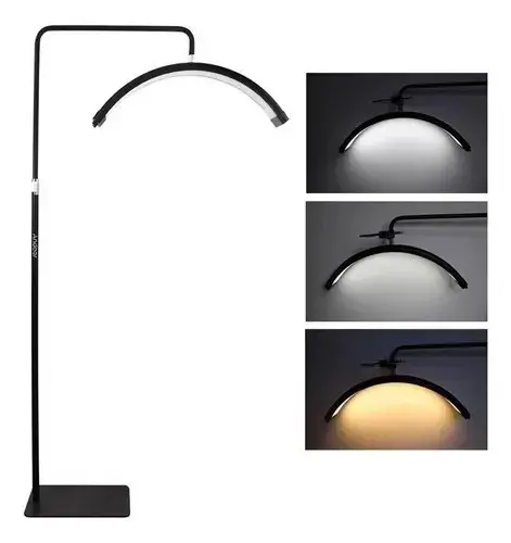 LAMPARA DE PISO LED MEDIO ARO 36W