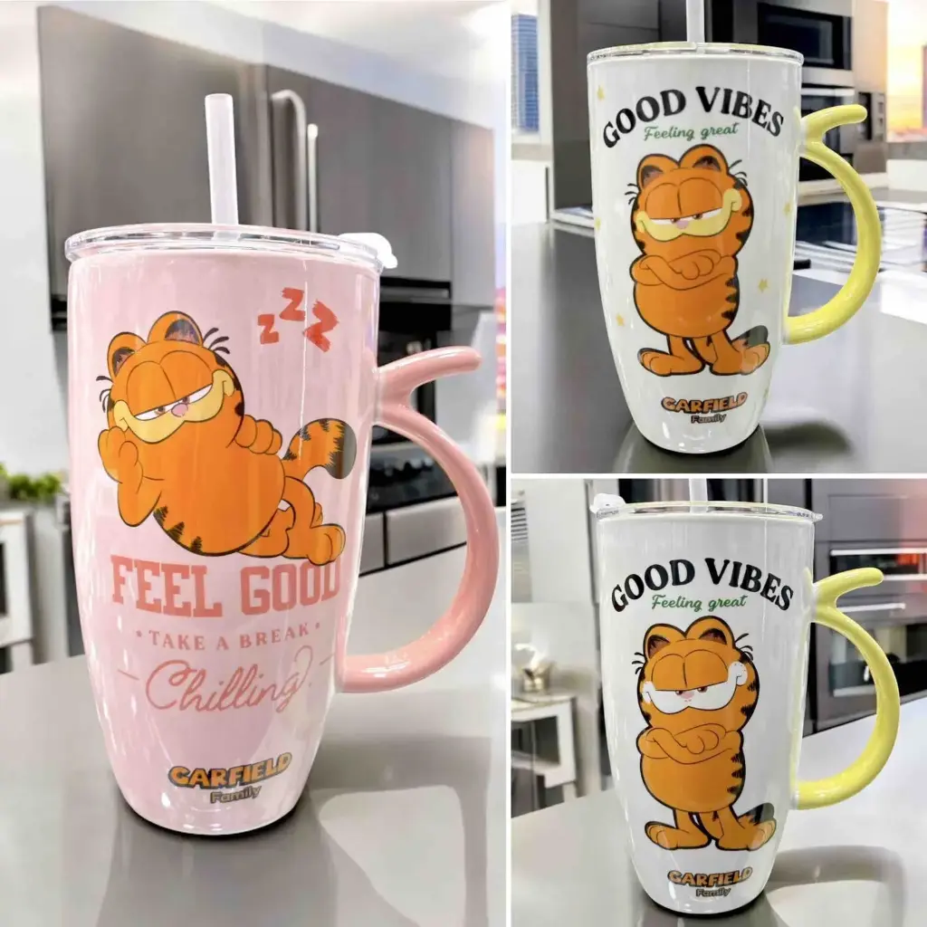 MUG GARFIELD LARGO X3