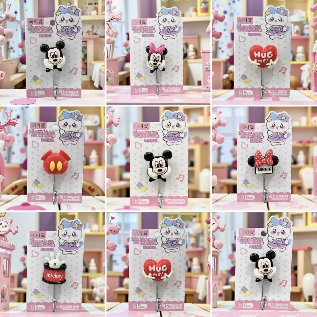 GANCHOS PARA COLGAR MICKEY X6