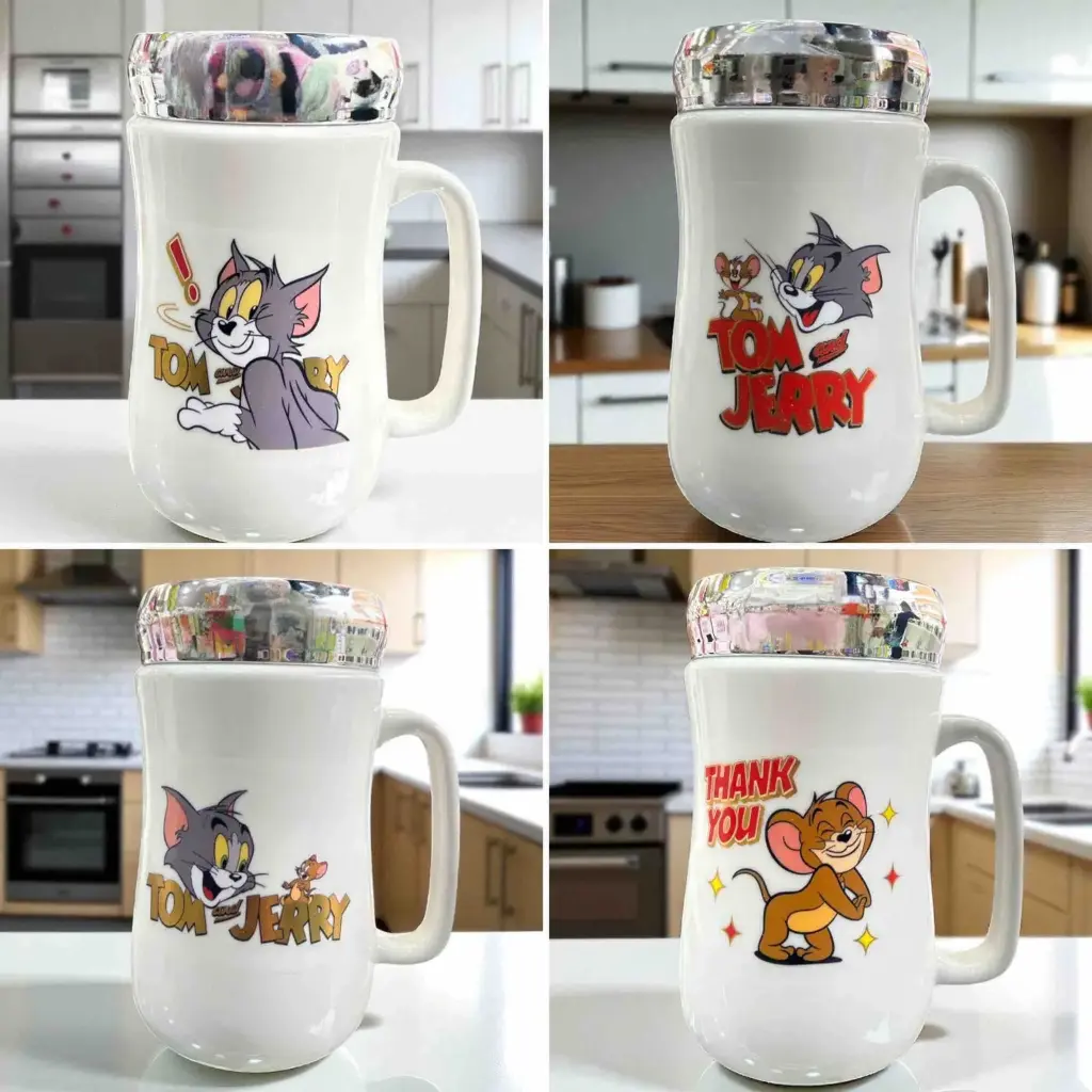 MUG TAPA ESPEJO TOM Y JERRY X4