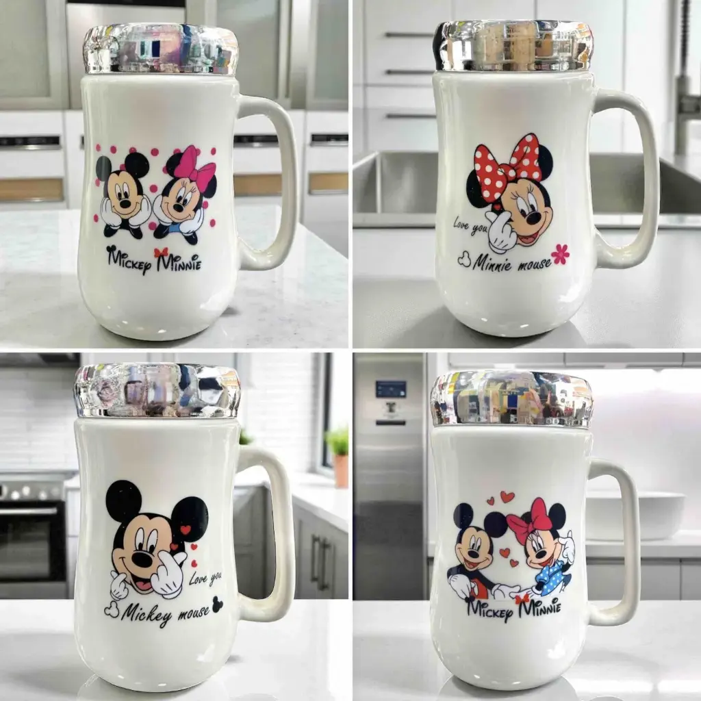 MUG TAPA ESPEJO MICKEY X4