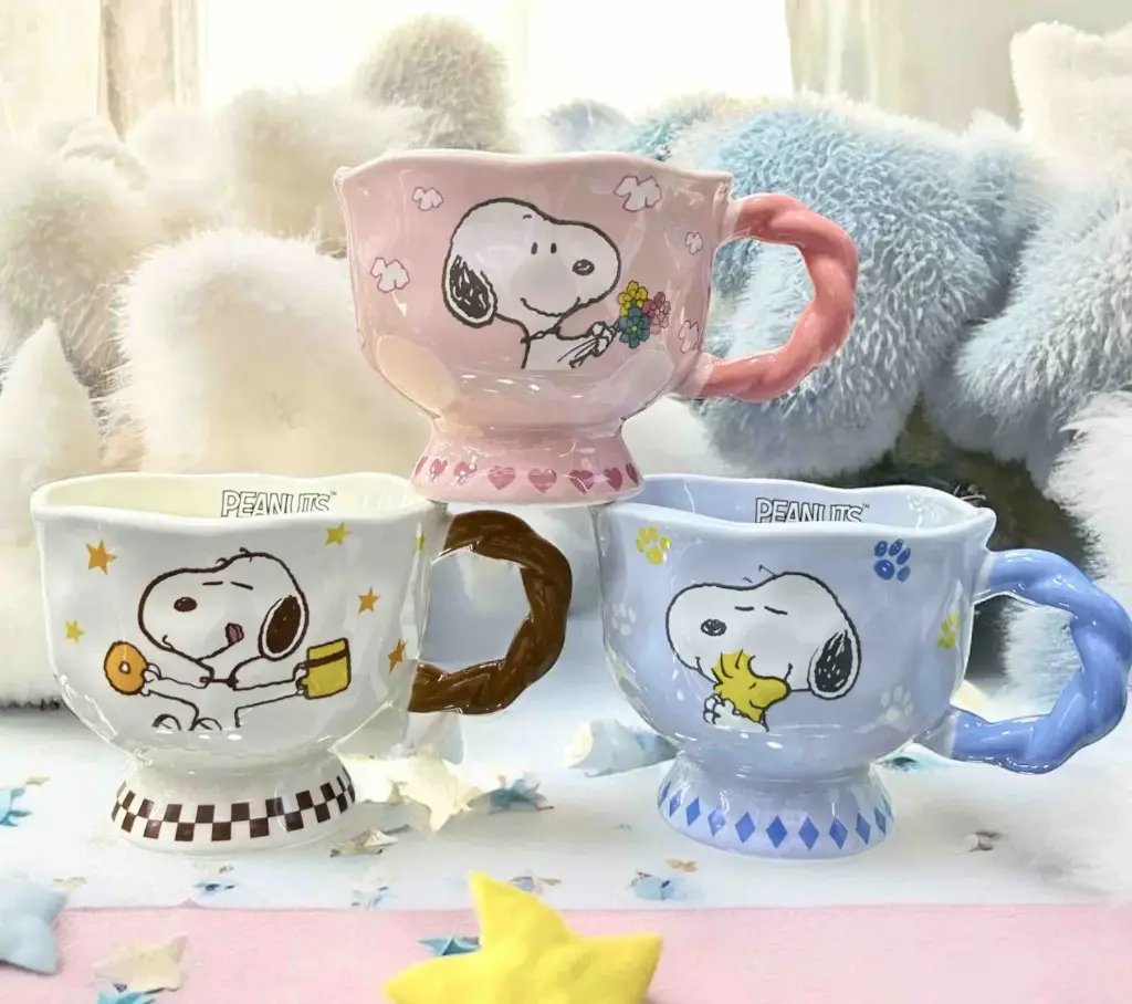 MUG COPA SNOOPY X3