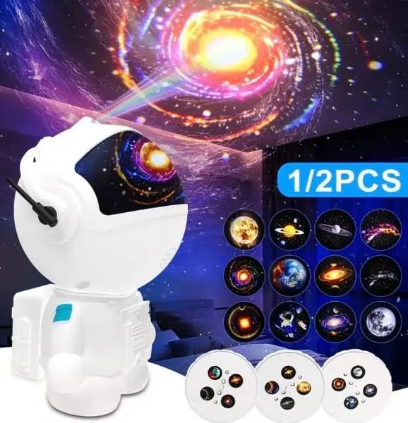 PROYECTOR ASTRONAUTA GALAXIA CON DISCOS F05