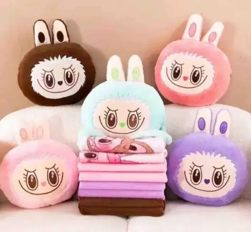 PELUCHE GRANDE CON COBIJA LABUBU
