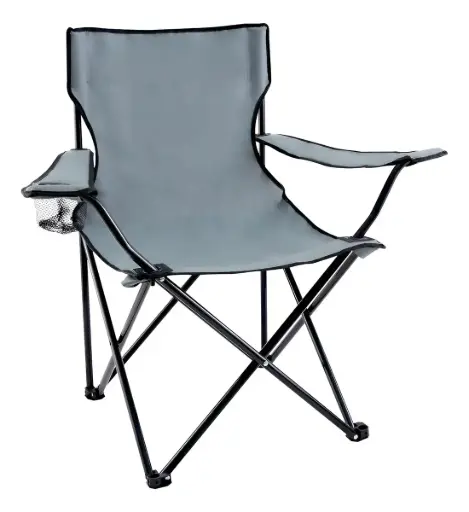 SILLA CAMPING GRIS