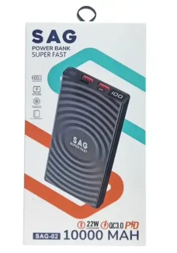 POWER BANK SAG-02 10.000 mAh