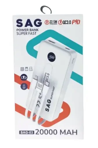 POWER BANK SAG-03 20.000 mAh