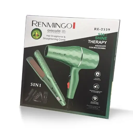 COMBO REMINGTON REPLICA SECADORA +PLANCHA AVOCADO