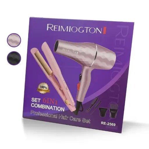 COMBO REMINGTON REPLICA SECADORA +PLANCHA KERATINA