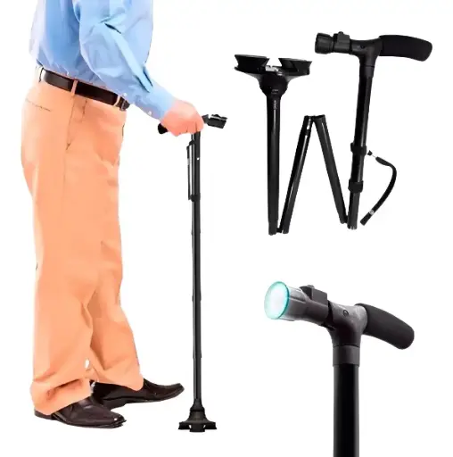 BASTON PLEGABLE CON LUZ
