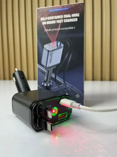 CARGADOR DE CARRO 4 IN 1