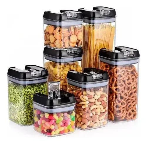 SET RECIPIENTES HERMETICOS 7PZ