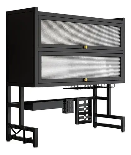 PLATERO ORGANIZADOR CON DOBLE ESTANTE 85CM