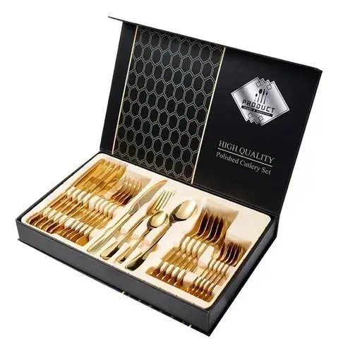 JUEGO DE CUBIERTOS 24 PZ ACERO INOX