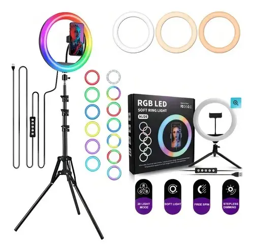 ARO DE LUZ RGB 26CM