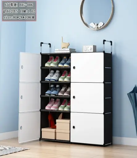 ZAPATERO TELA 6 PUERTAS
