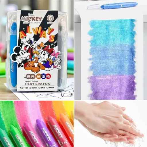 CRAYONES ESCARCHADOS MICKEY X3