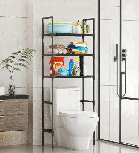 ESTANTE BAÑO NEGRO 