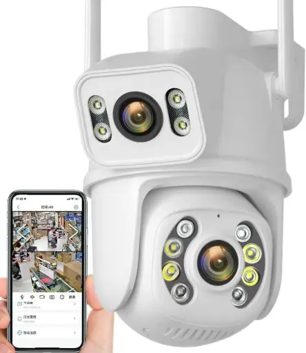 CAMARA V380- 4K DOBLE LENTE