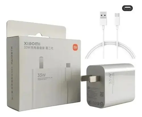 CARGADOR ORIGINAL XIAOMI 33W CARGA RAPIDA
