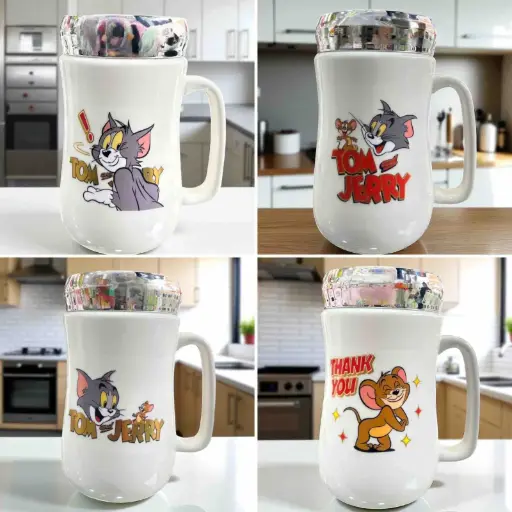 MUG TAPA ESPEJO TOM Y JERRY X4