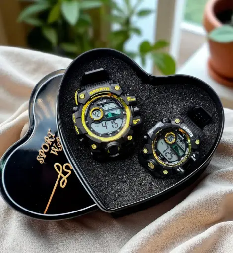 RELOJ PAREJA CORAZON SPORTS