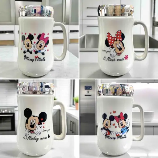 MUG TAPA ESPEJO MICKEY X4
